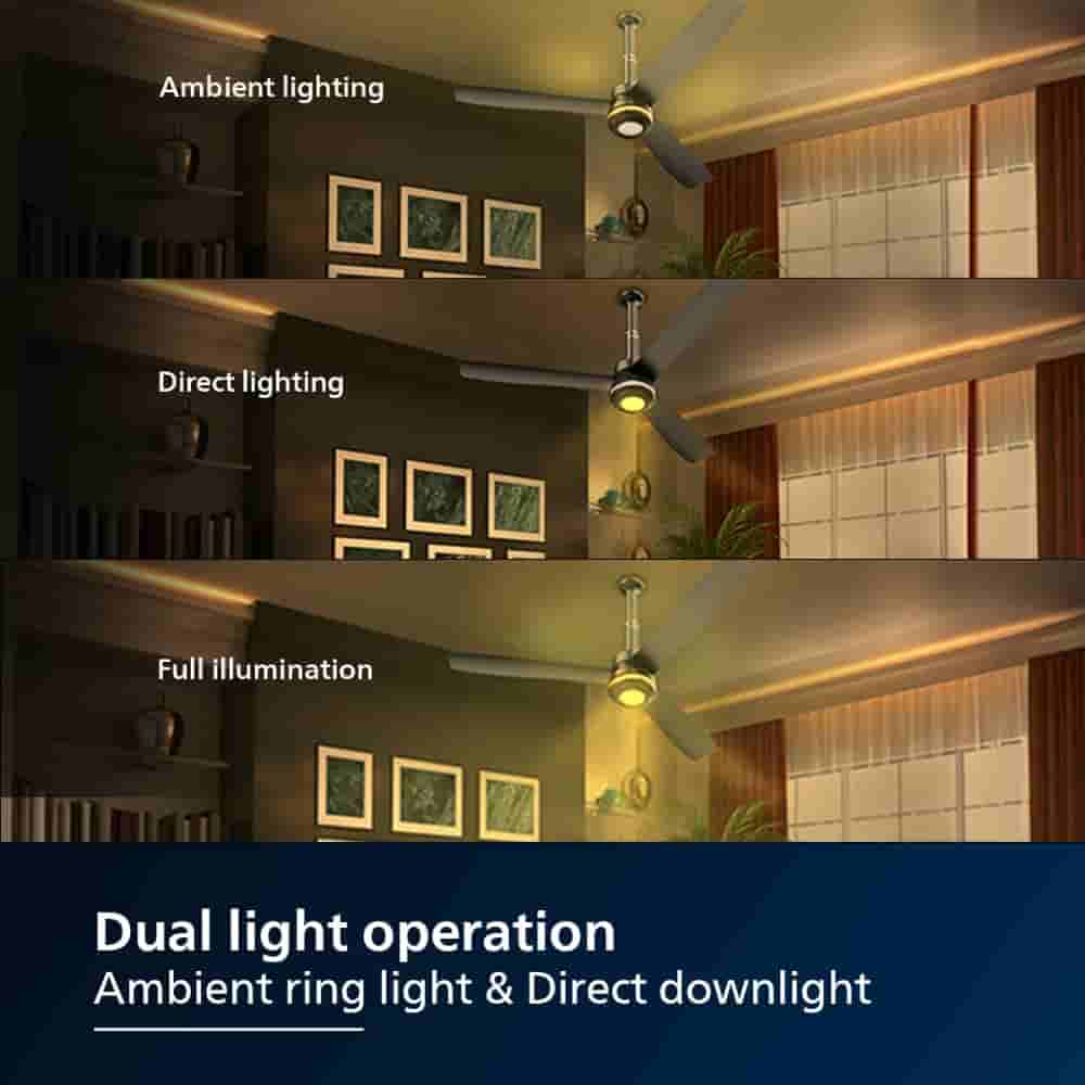 1200mm BLDC Ceiling Fan Twilight Granite Grey