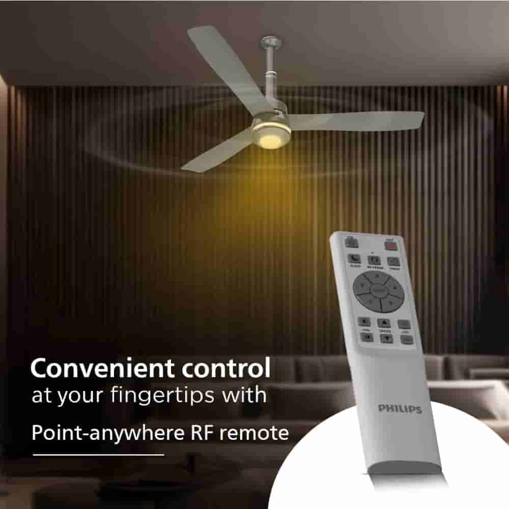 1200mm BLDC Ceiling Fan Twilight Dual Silver