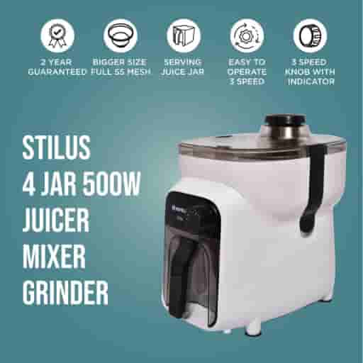 Havells Stilus 4 Jar 500 W Juicer Mixer Grinder