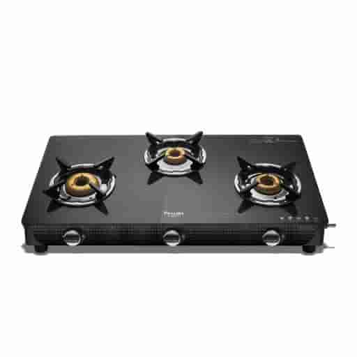 Preethi Saint Gobain Valentino 3 Burner Gas Stove