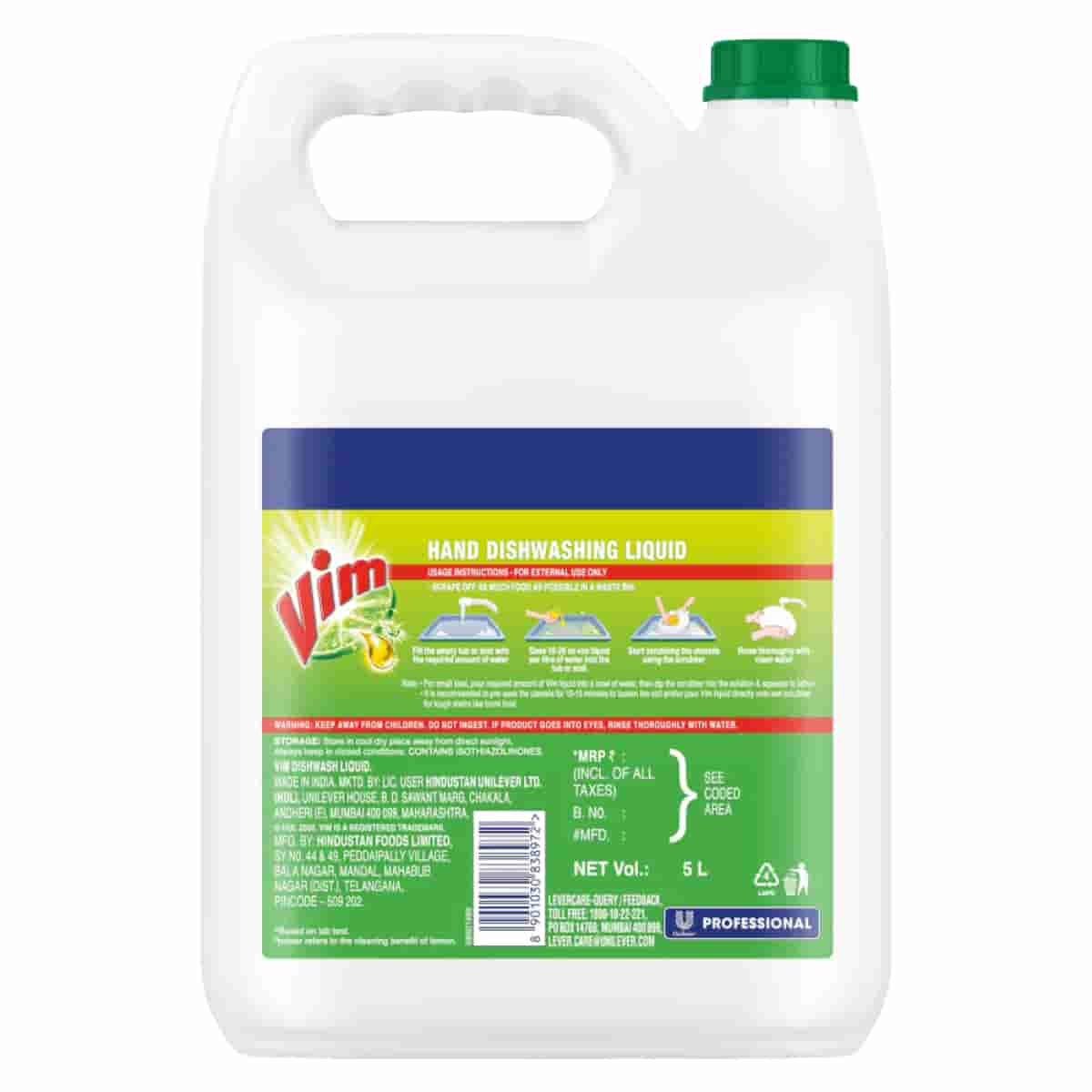 Vim Pro Dishwash Liquid 5L