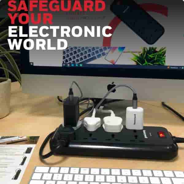 Honeywell 8 out surge protector with master switch