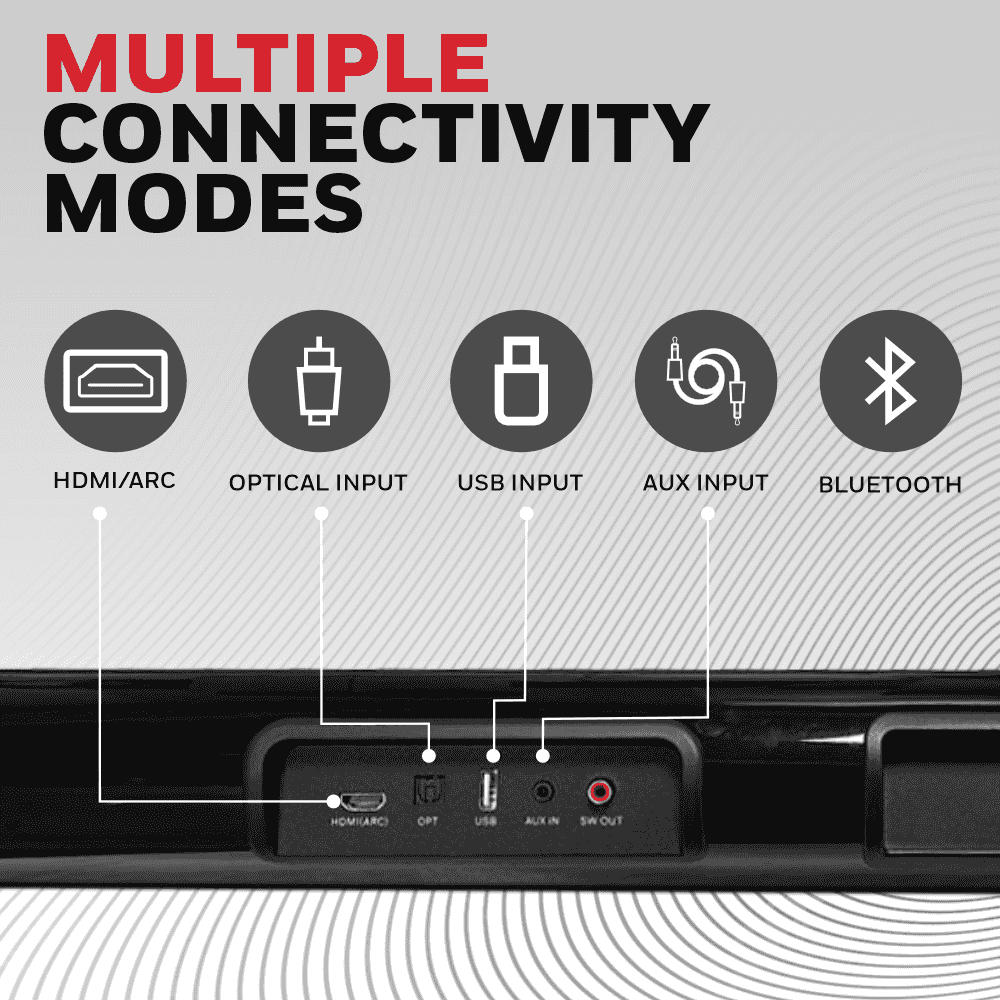 Honeywell Trueno U3000 Soundbar Black