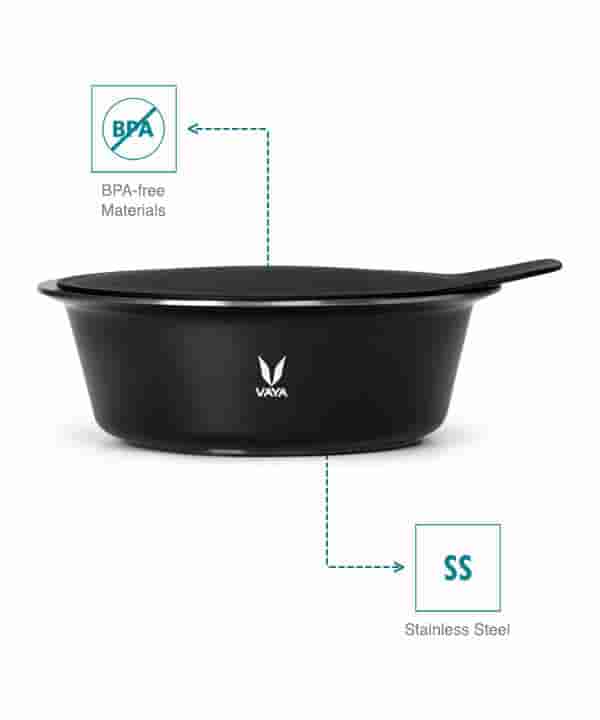 Vaya Hautecase Serveware HC 1500 Stack Lid - Sable Black