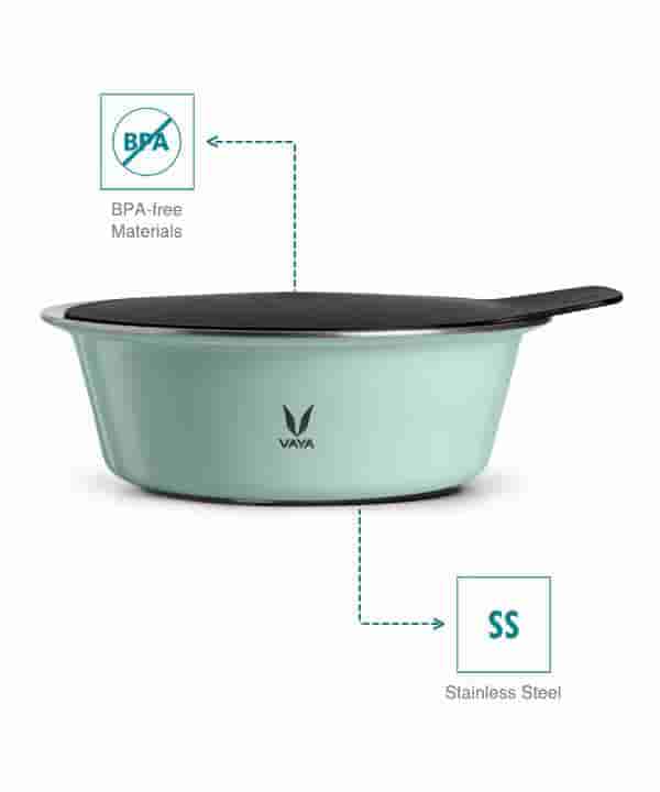 Vaya Hautecase Serveware HC 1500 Stack Lid - Cool Cyan