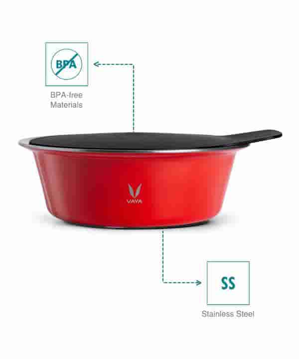 Vaya Hautecase Serveware HC 1500 Stack Lid - Scarlet Sun