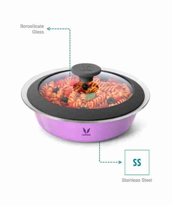Vaya Hautecase Serveware HC 1100 Glass Lid- Iris Purple
