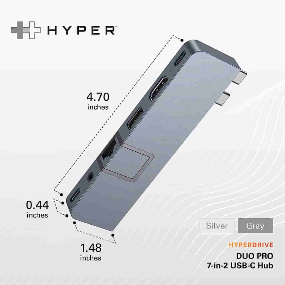 HyperDrive 7-in-2 USB-C Hub for New MacBook Pro 2021