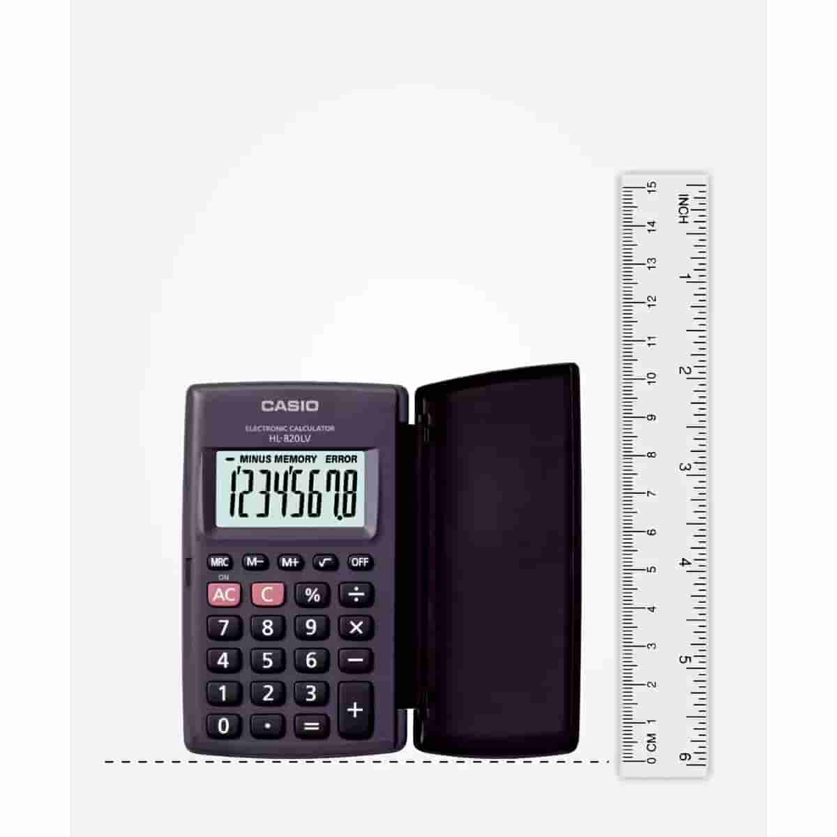 Casio HL820LV Calculator Portable with Flip Cover