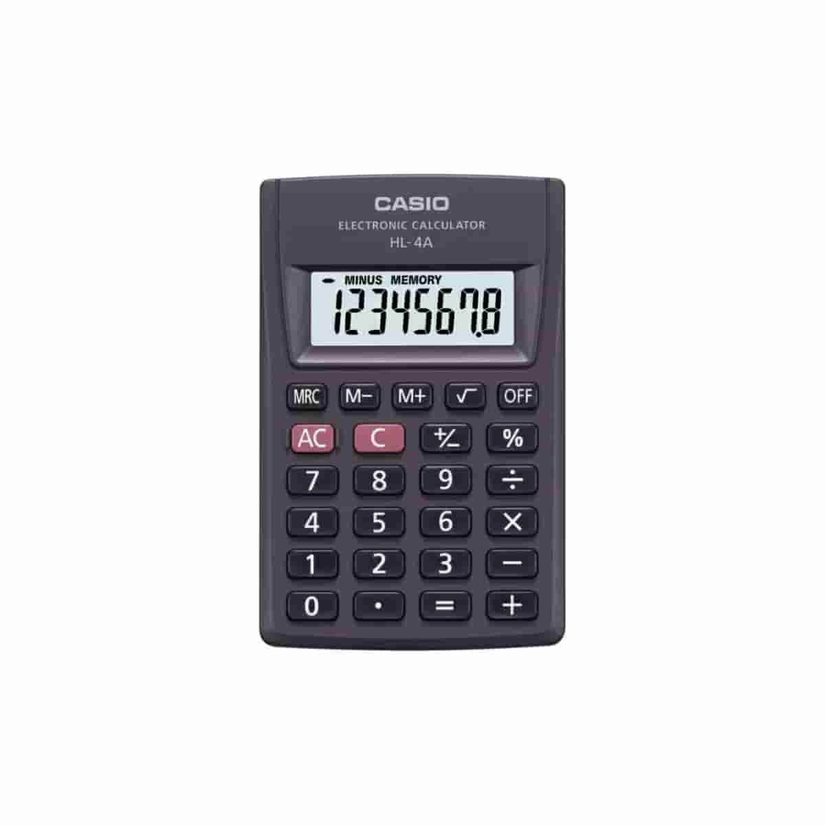 Casio HL-4A Portable Extra Small Calculator