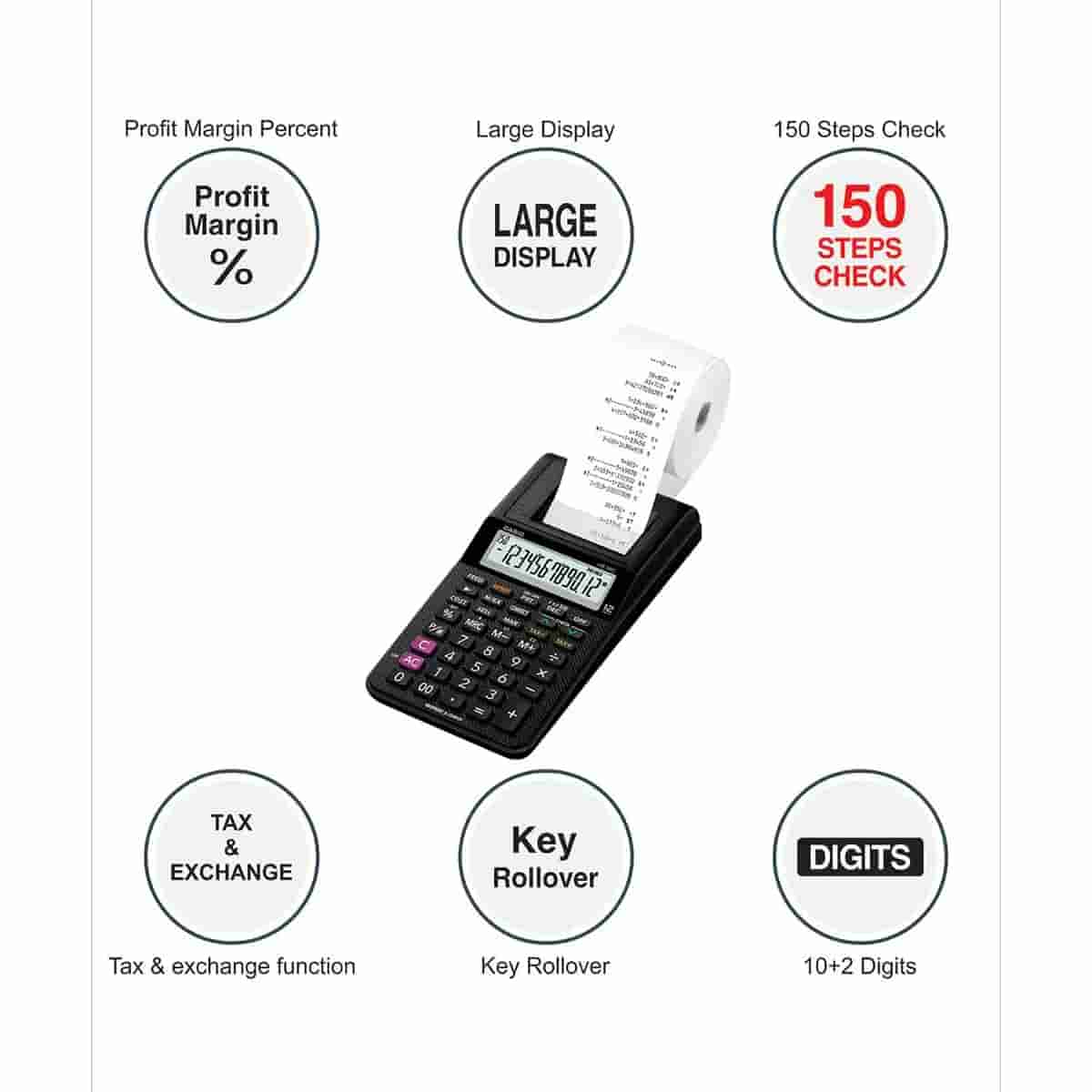 Casio HR-8RC 150 Steps Print & Reprint Calculator