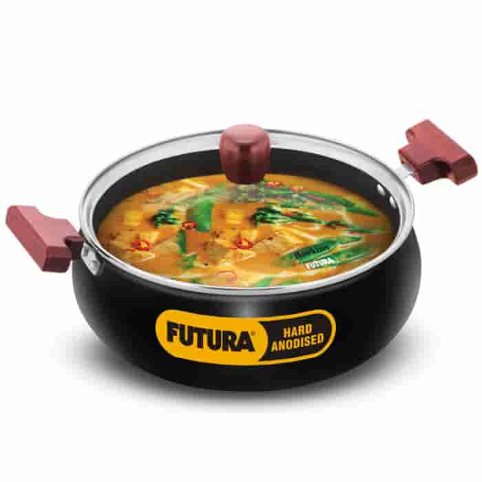 Hawkins Futura 5 Litre Cook n Serve Induction Handi With Glass Lid
