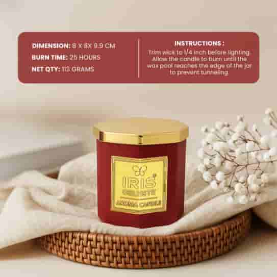 IRIS Celeste Soy Wax Aroma Candle - Rose Gold