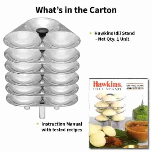 Hawkins Aluminium Idli Stand For 6.5L - 18 Idlis