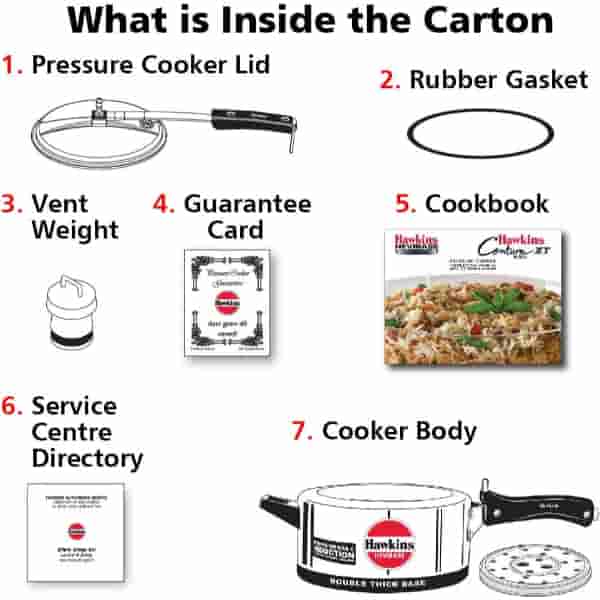 Hawkins 3.5L Hevibase Induction Pressure Cooker