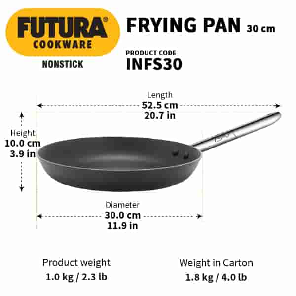 Hawkins Futura 30 cm Induction Frying Pan with Handle