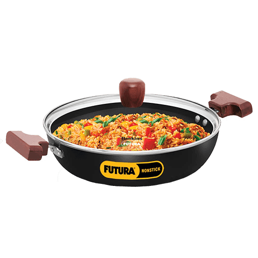 2.5L NS IC SHALLOW KADHAI WITH GLASS LID