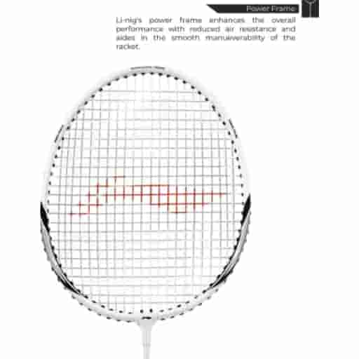 LI-NING XP-90-IV WHITE STRUNG BADMINTON RACQUET