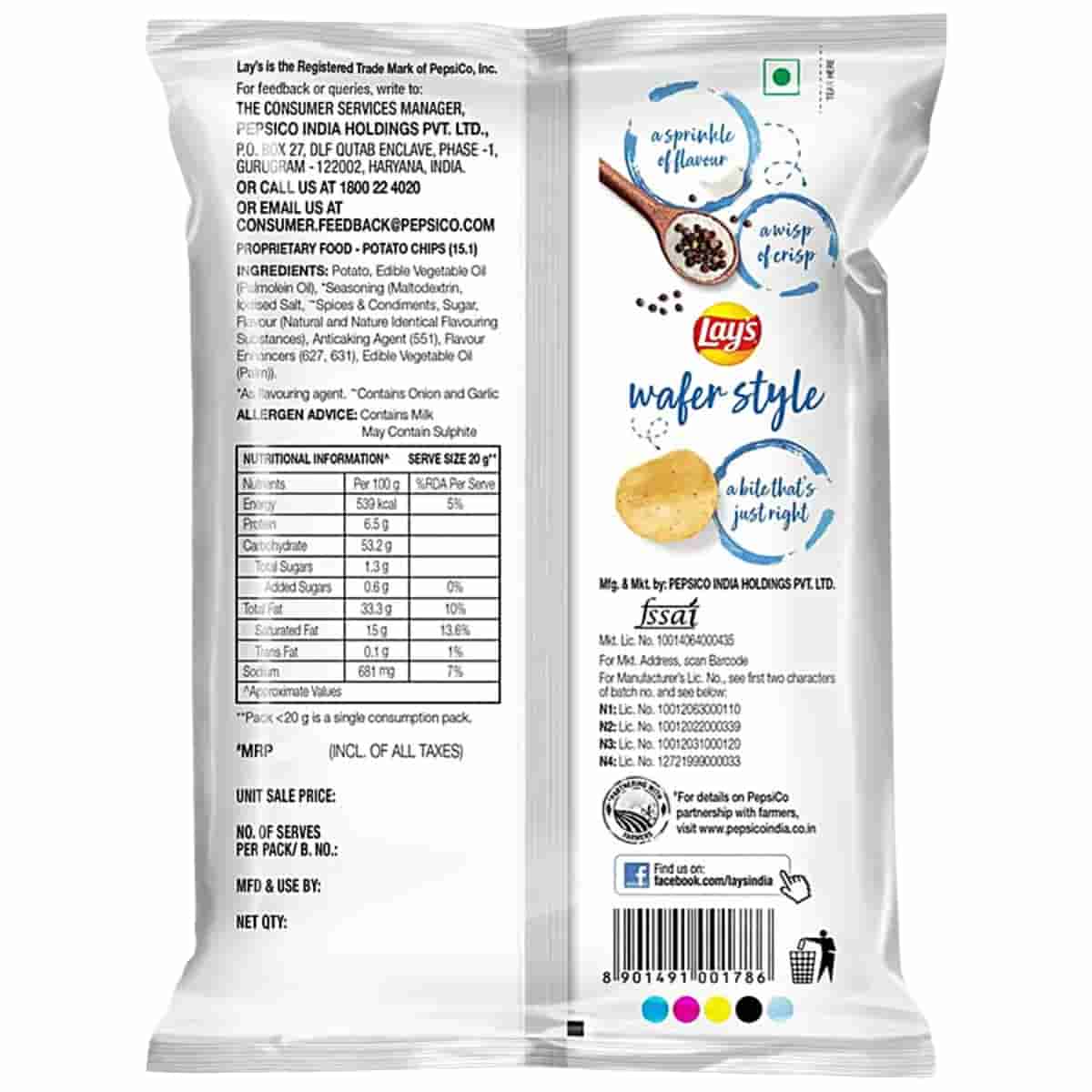 Lays Wafer Style Salted 48g