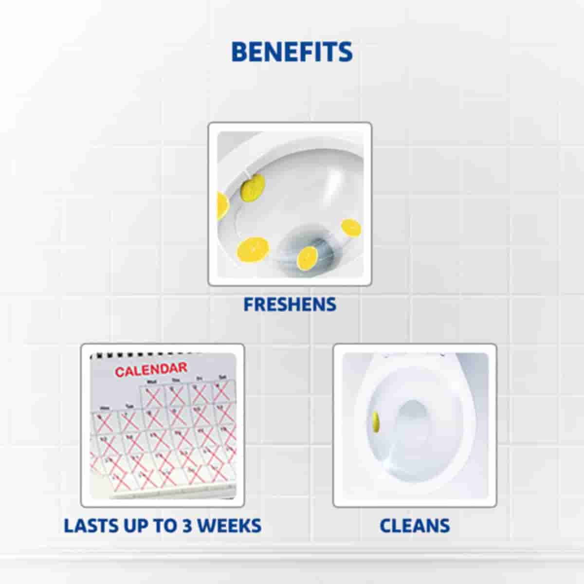 Harpic Hygienic Toilet Cleaner Rim Block Citrus 26 g