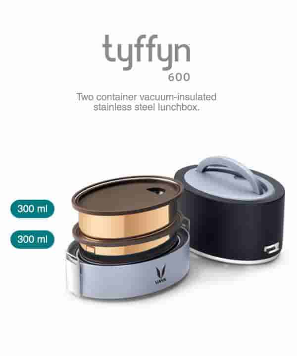 VAYA Tyffyn 600 Without Bagmat Lunchbox- Black