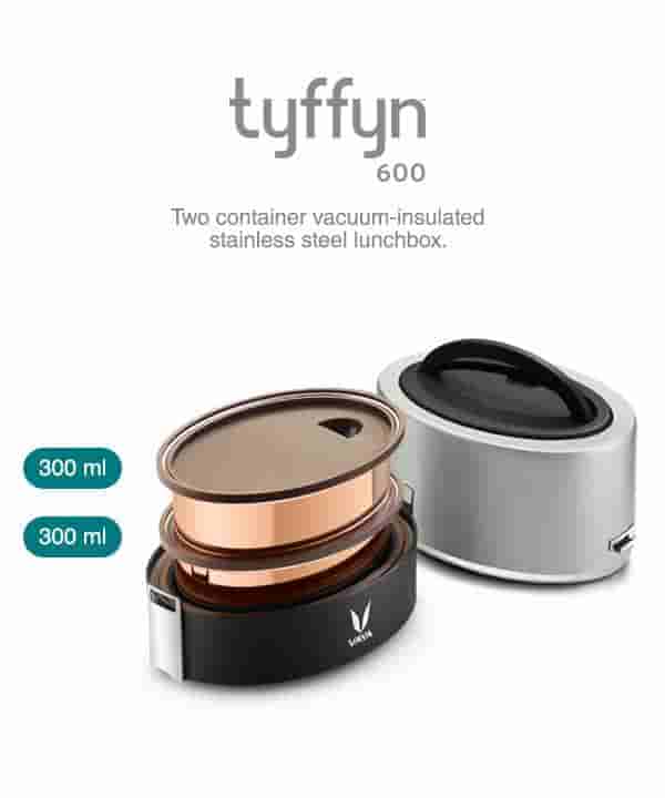 VAYA Tyffyn 600 Without Bagmat Lunchbox- Silver