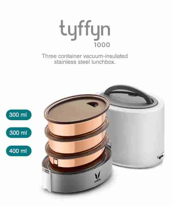 VAYA Tyffyn 1000 Without Bagmat Lunchbox- White