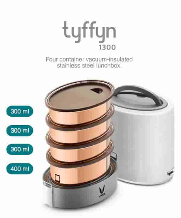 VAYA Tyffyn 1300 Without Bagmat Lunchbox- White