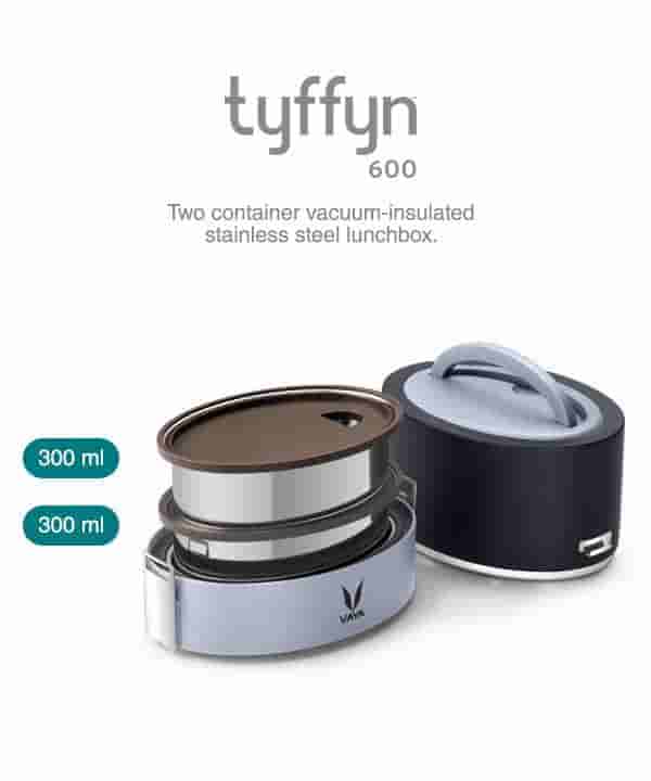 VAYA TyffynLyte 600 Without Bagmat Lunchbox- Black Ant Mascot