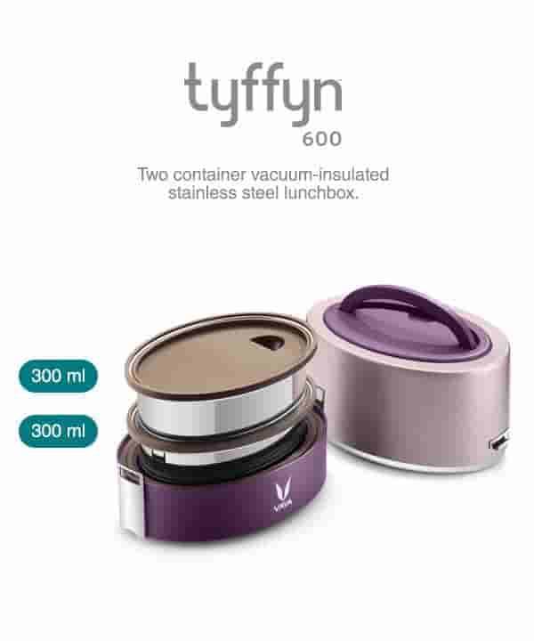 VAYA TyffynLyte 600 Without Bagmat Lunchbox- Purple