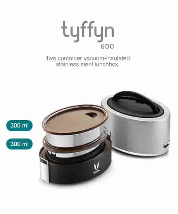 VAYA TyffynLyte 600 Without Bagmat Lunchbox- Silver