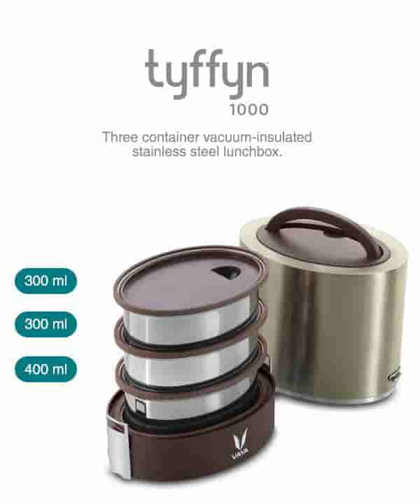 VAYA TyffynLyte 1000 Without Bagmat Lunchbox- Graphite