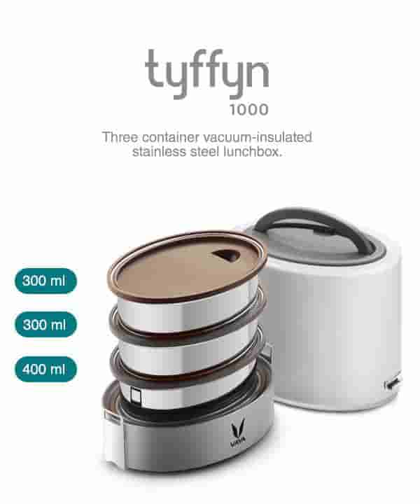 VAYA TyffynLyte 1000 Without Bagmat Lunchbox- White