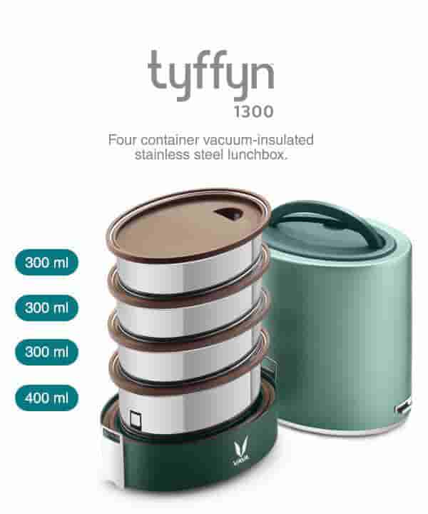 VAYA TyffynLyte 1300 Without Bagmat Lunchbox- Green