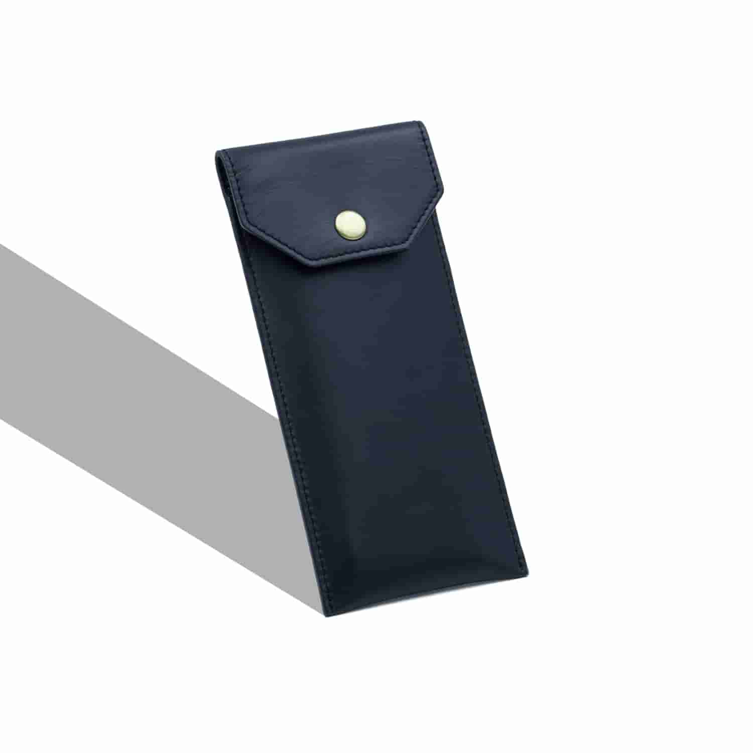 Leather Chef Pencil Pouch Black