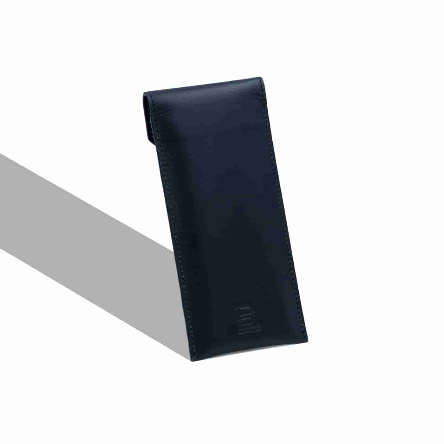 Leather Chef Pencil Pouch Black