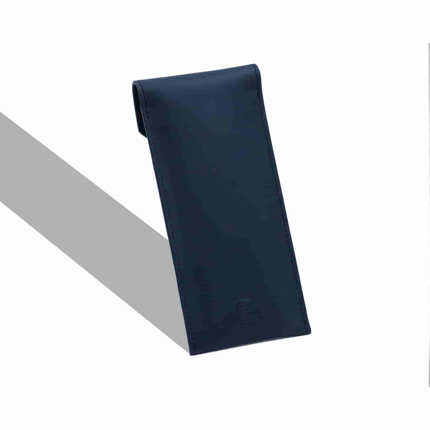 Leather Chef Pencil Pouch Midnight Blue