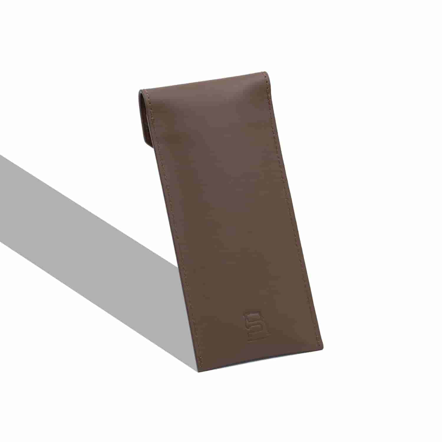 Leather Chef Pencil Pouch Tan