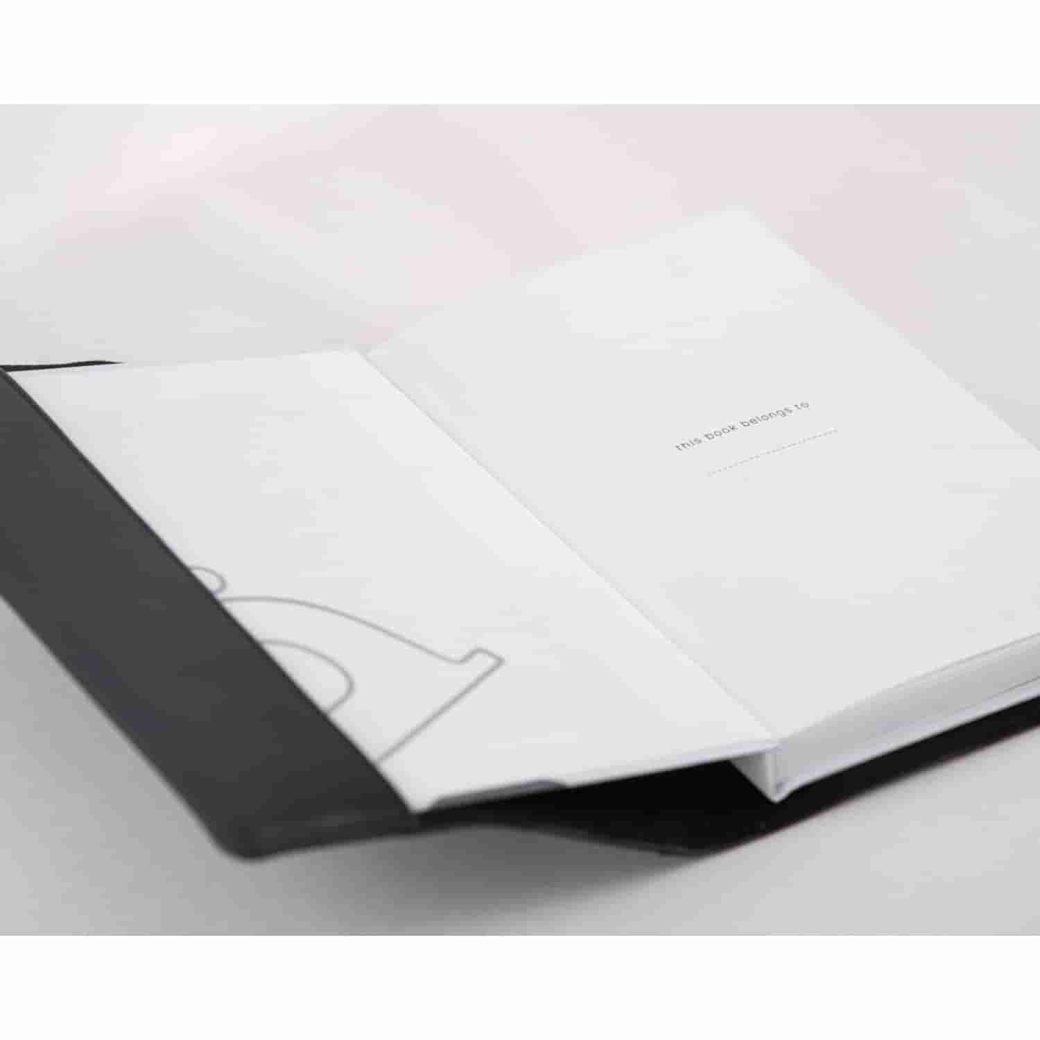 Leather Chef Enfold Leather Diary Black