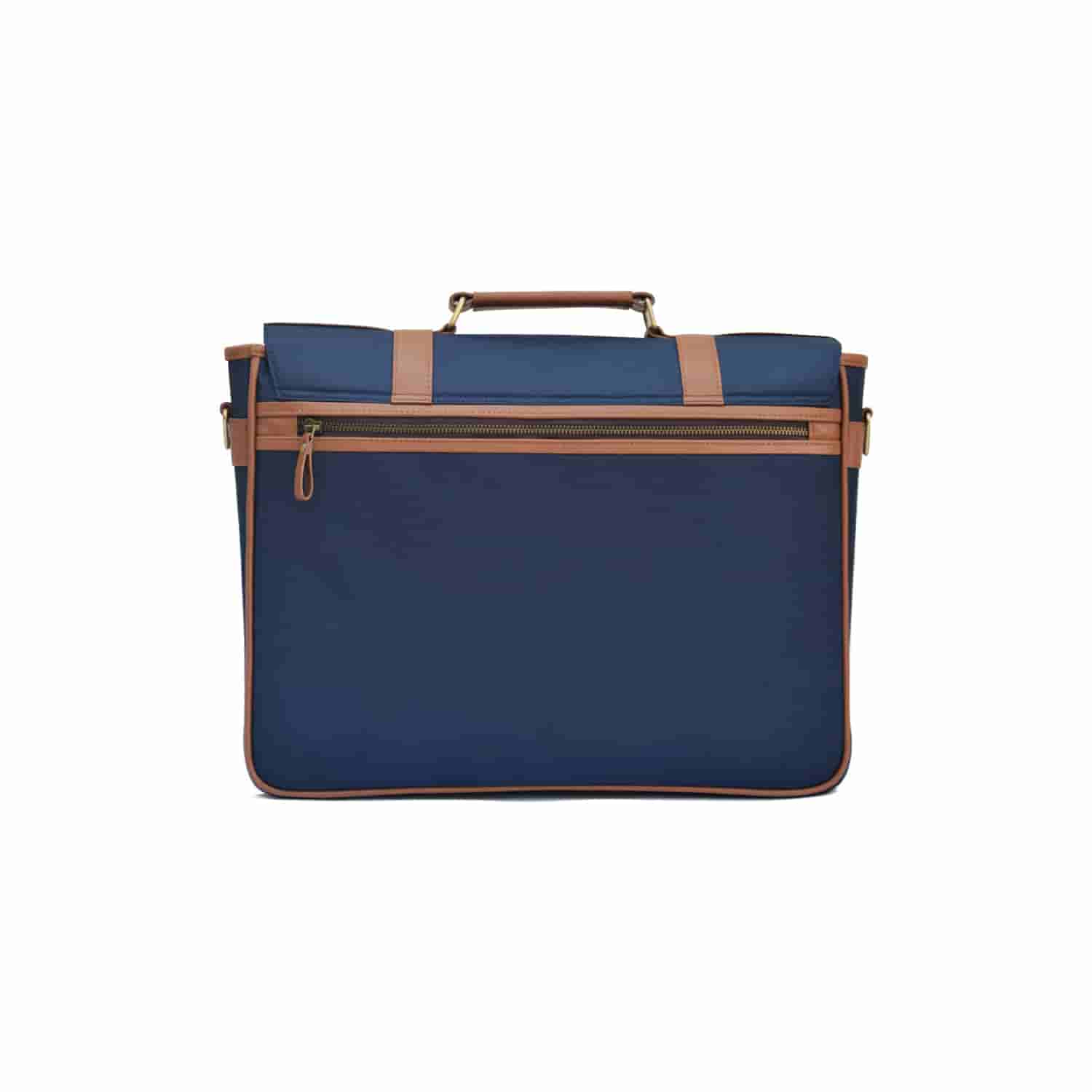Leather Chef Retro Laptop Bag Blue