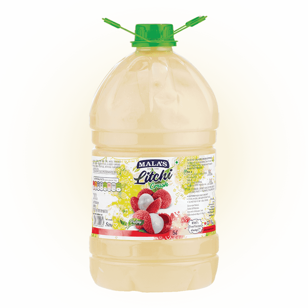 Mala's Litchi Whole Crush 5 LTR Pet Bottle
