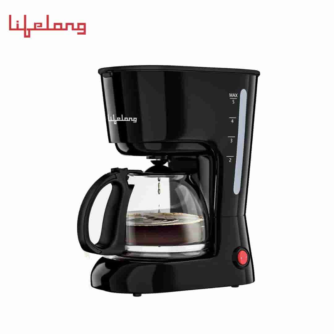 Lifelong Drip Coffee Maker for 5 Cups - Coffee Machine with Water Level Indicator