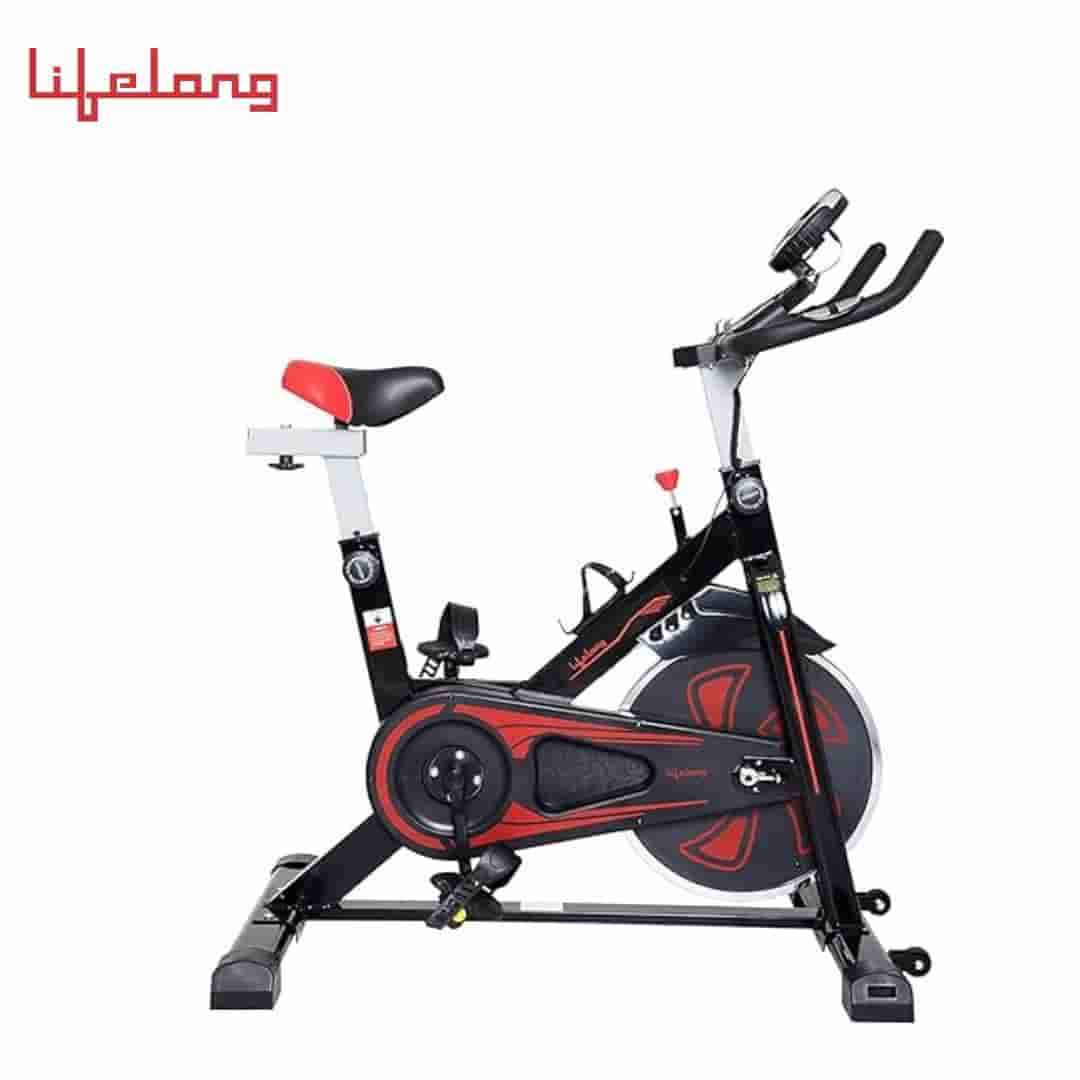Lifelong Fit Pro Spin Fitness Bike with 8Kg Flywheel, Adjustable