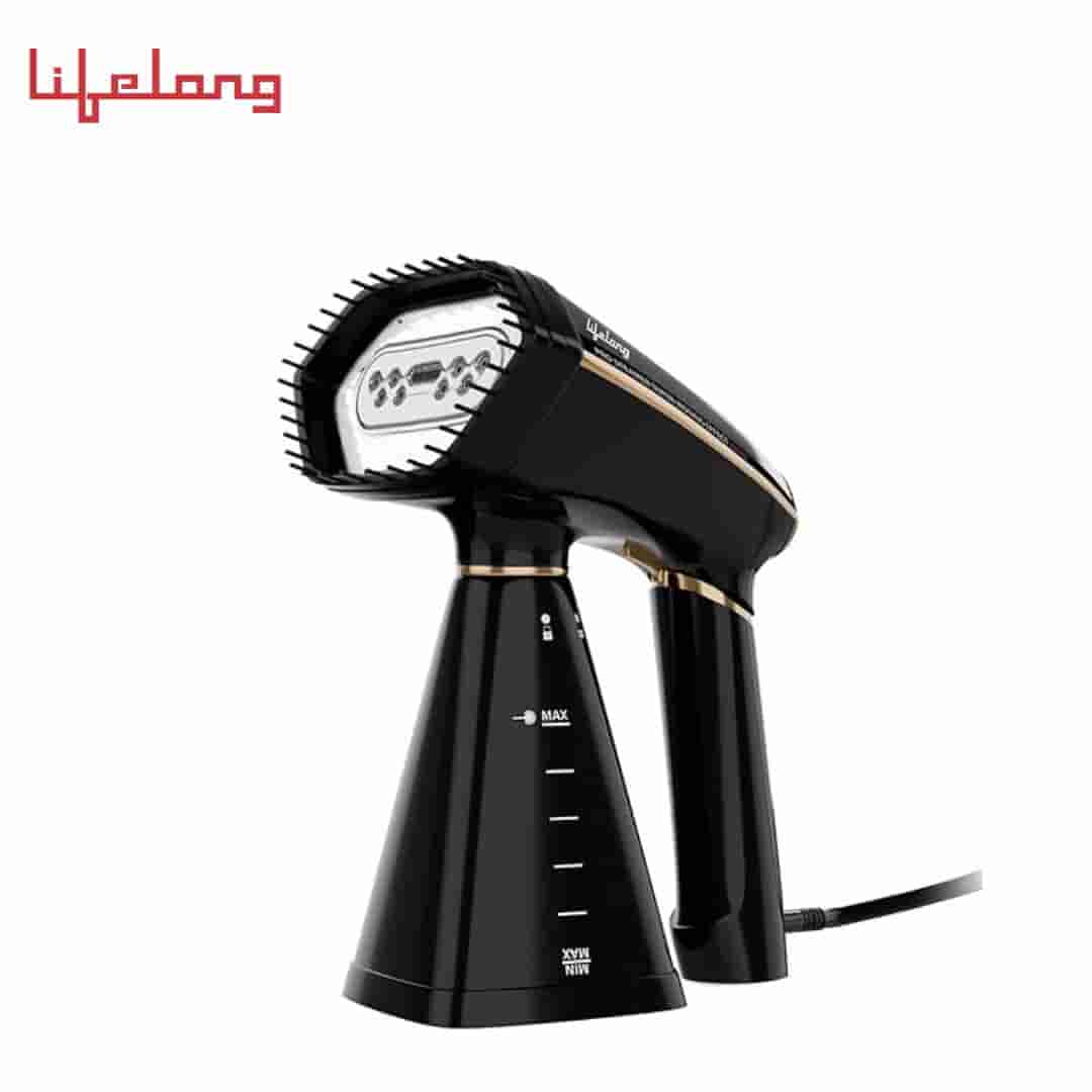 Lifelong Handheld Garment Steamer 350 ml Capacity, 1380 Watt Quick Steam Ironing, Adjustable Steam Setting (LLGRMS902, Black)