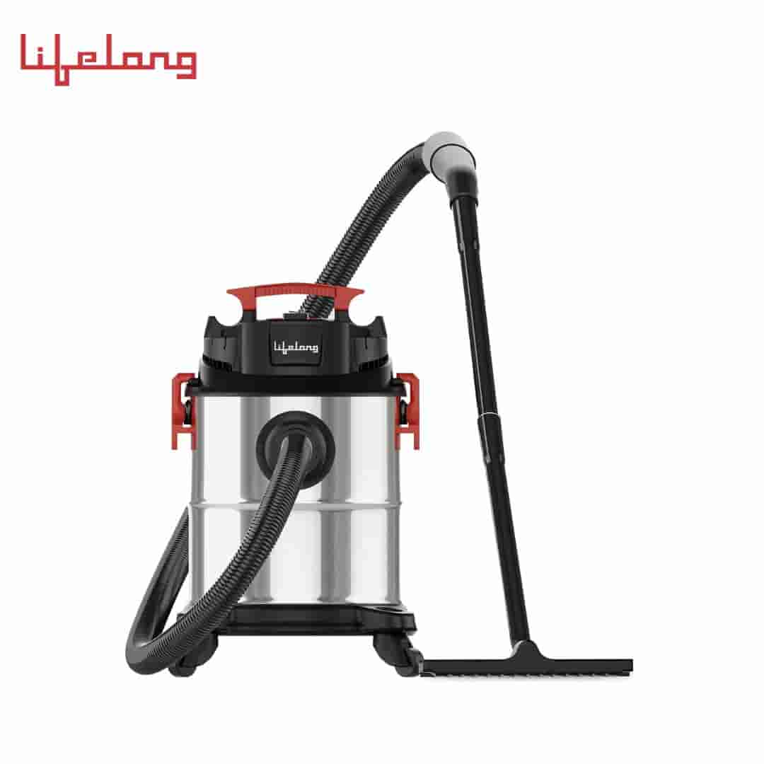 Lifelong LLVC20 Aspire ZX 20 Litre Wet and Dry Vacuum Cleaner - for Home/Office/Car use with High Power Suction; with Multiple Accessories; 1 Year Warranty (Red, Black)