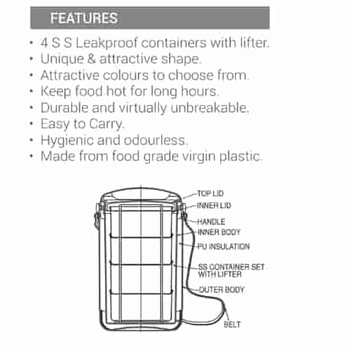 Milton Econa Deluxe 4 Lunch Box