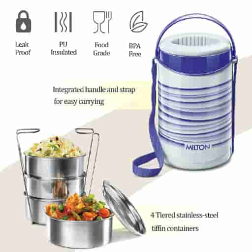 Milton Econa 4 4 Containers Lunch Box (450 ml, Thermoware)