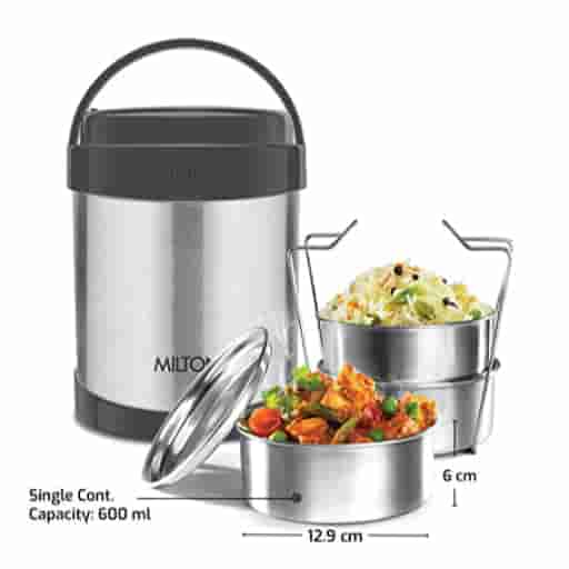 Milton Royal Tiffin 3 Containers Lunch Box (900 ml, Thermoware)