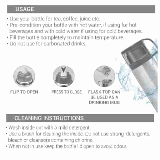 Milton Glassy 750 Thermosteel 24 Hours Hot and Cold Water Bottle