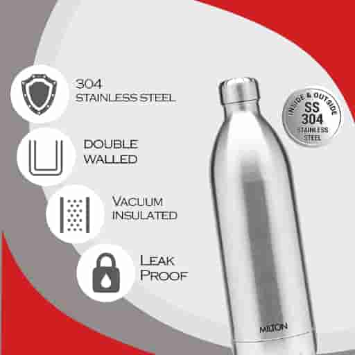 Milton Thermosteel Duo DLX 1800 ml Stainless Steel Water Bottle